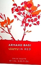 Fragrances, Perfumes, Cosmetics Armand Basi Happy In Red - Eau de Toilette (sample)