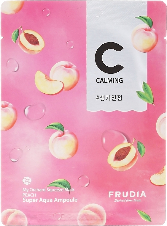 Peach Sheet Mask - Frudia My Orchard Squeeze Mask Peach — photo N1