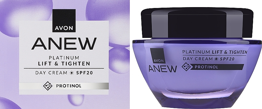 Avon Anew Platinum Lift & Tighten Day Cream SPF 20 - Lifting Firming Day Cream with Protinol SPF 20 — photo N2