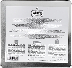 Set - Proraso Classic Shaving Metal White "Toccasana" (pre/cr/100ml + sh/cr/150ml + ash/cr/100ml) — photo N22