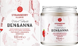 Kids Toothpaste "Strawberry" - Ben&Anna Strawberry Toothpaste Gently Cleanse Children's Teeth — photo N2