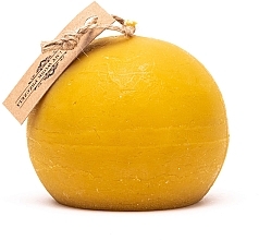 Fragrances, Perfumes, Cosmetics Decorative Candle 'Ball', yellow - Lyson