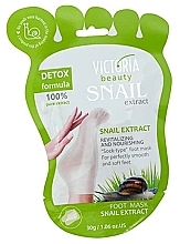 Fragrances, Perfumes, Cosmetics  Snail Extract Revitalizing & Nourishing Foot Mask Socks - Victoria Beauty Snail Extract Revitalizing & Nourishing Sock-type Foot Mask