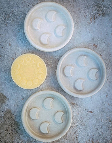 Ecru Ceramic Soap Dish - Mohani Lunula Ceramic Soap Dish Ecru — photo N2