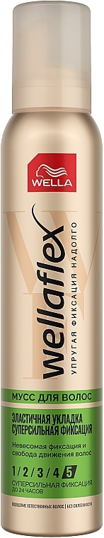 Ultra Strong Hold Hair Styling Foam - Wella Wellaflex — photo N1