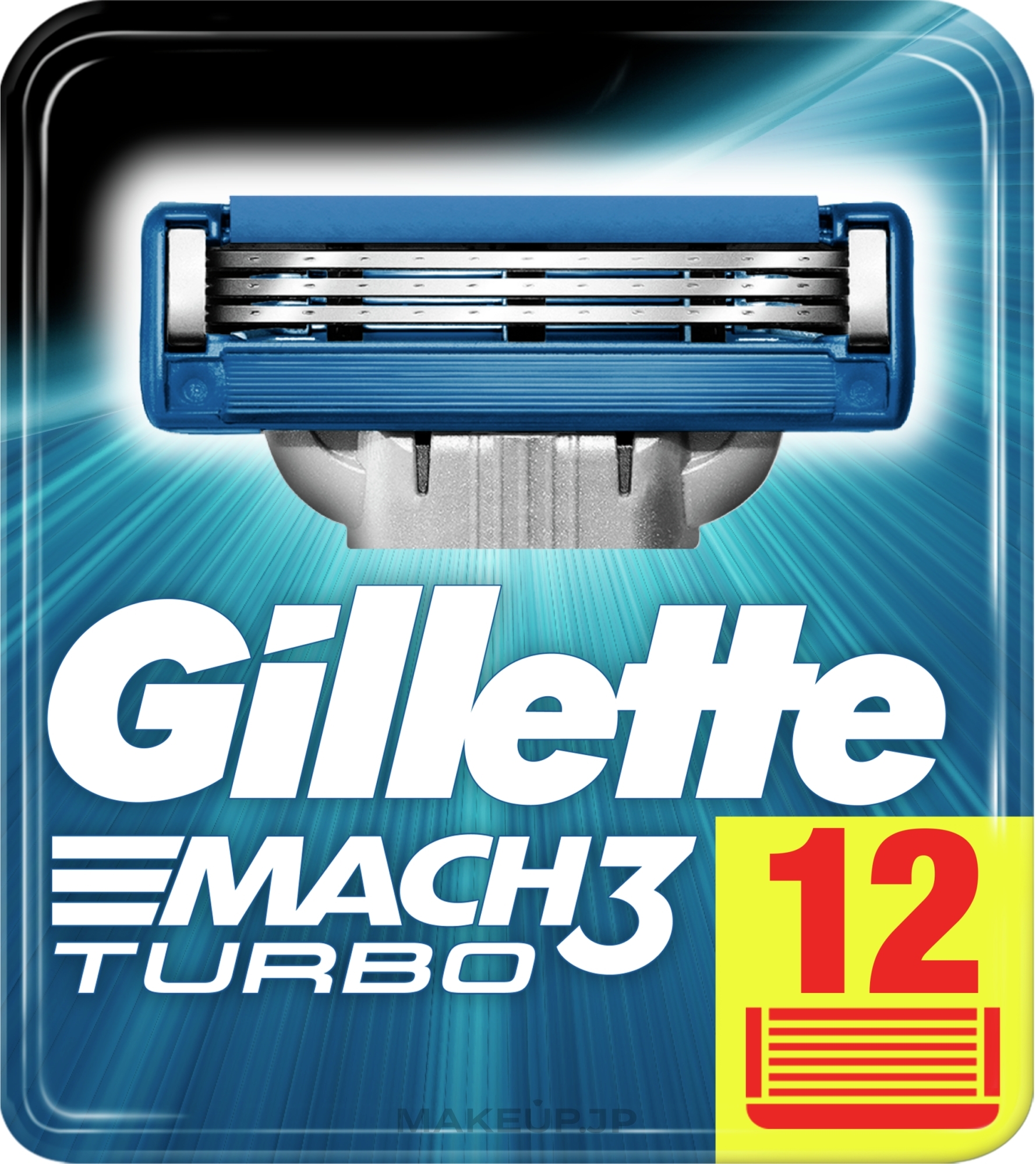 Shaving Razor Rifills, 12 pcs. - Gillette Mach3 Turbo — photo 12 szt.