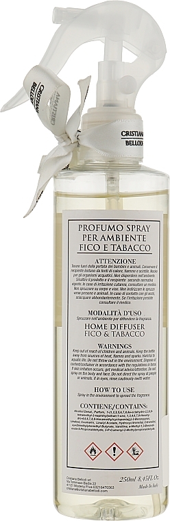 Home Aroma Spray with Essential Oils & Alcohol 'Fig & Tobacco' - Cristiana Bellodi — photo N3