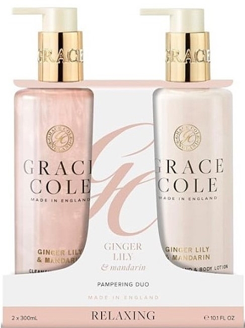 キット - Grace Cole Ginger Lily & Mandarin Hand Care Duo (h/wash/300ml + h/body/lot/300ml) — photo N1