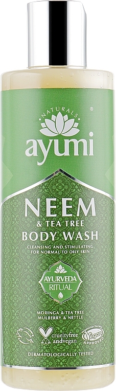 Shower Gel "Neem & Tea Tree" - Ayumi Neem & Tea Tree Body Wash — photo N1