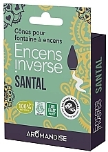 Fragrances, Perfumes, Cosmetics Creeping Smoky Incense Cones 'Sandalwood' - Les Encens du Monde Aromandise Santal Cones 