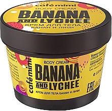 Fragrances, Perfumes, Cosmetics Banana & Lychee Body Cream - Cafe Mimi Body Cream Banana And Lychee