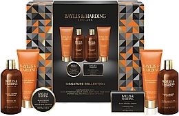 Fragrances, Perfumes, Cosmetics Set, 6 products - Baylis & Harding Black Pepper & Ginseng Luxury Shower & Prep Gift Set