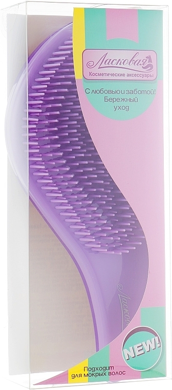 Detangling Hair Brush "Lavender", purple - Laskovaya — photo N4