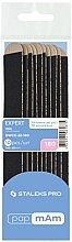 Fragrances, Perfumes, Cosmetics Nail File Refills on Wooden Base "pap mAm", 180 grit, 10 pcs - Staleks Pro Expert