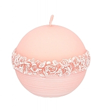 Fragrances, Perfumes, Cosmetics Decorative Candle "White Ball", 8 cm, pink - Artman Bella