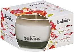 Fragrances, Perfumes, Cosmetics Scented Candle in Glass "Grapefruit and Ginger", 50/80 mm - Bolsius True Moods Candle