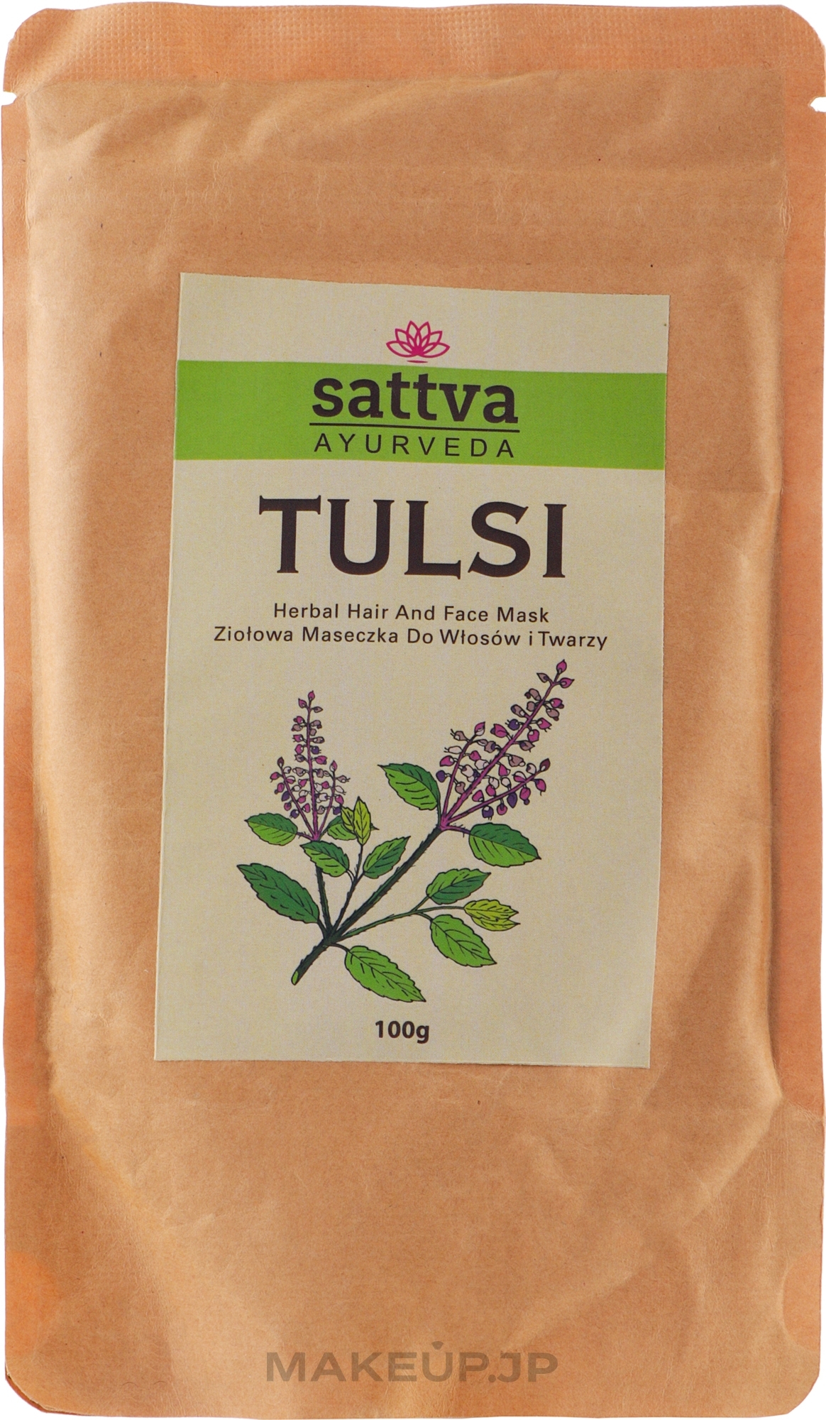 Ayurvedic Hair Powder "Tulsi" - Sattva — photo 100 g