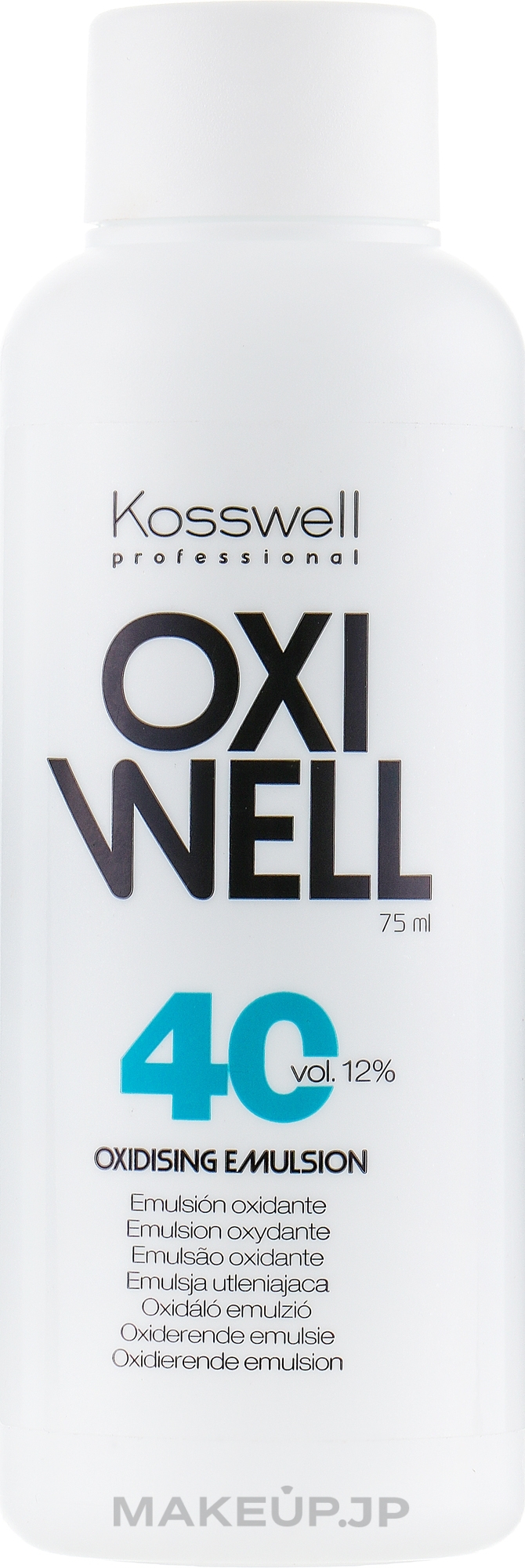 Oxidizing Emulsion 12% - Kosswell Professional Oxidizing Emulsion Oxiwell 12% 40 vol — photo 75 ml