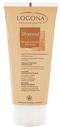 Body Cleansing Cream Paste for Oily Skin - Logona Mineral Cleansers Rhassoul Patchouli Cleansing Gel — photo N1