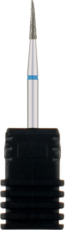 Diamond Nail Drill Bit 'Cone' 858 165 014V, 1.4 mm, blue mark - Tufi Profi Premium — photo N1