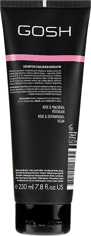 Rose Oil Hair Shampoo - Gosh Rose Oil Shampoo — photo N2