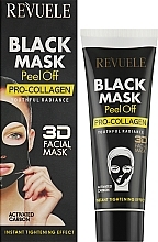 Black Face Mask "Pro-Collagen" - Revuele Black Mask Peel Off Pro-Collagen — photo N2