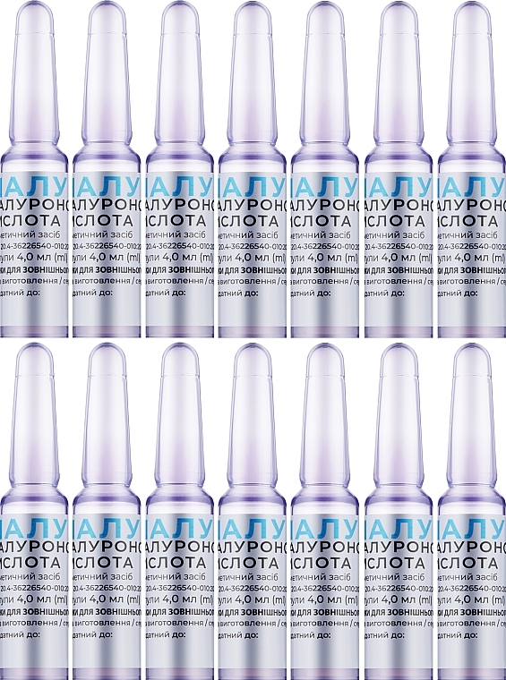 Hyaluronic Acid, Ampoules 4.0 ml N14 - Hyaluvit — photo N4