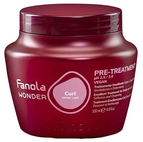 Pre-Treatment Hair Conditioner - Fanola Wonder Curl Extra Care Pre-Treatment — photo N1