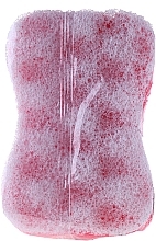 Bath Sponge "Motyl" 30406, pink - Top Choice — photo N2