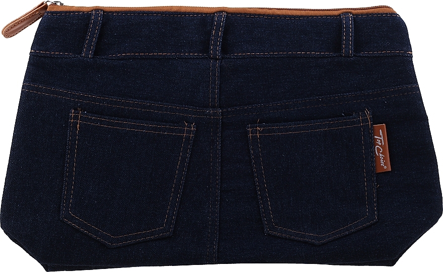 Makeup Bag "Real Jeans. Denim", 94583, blue - Top Choice — photo N1