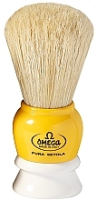 Fragrances, Perfumes, Cosmetics Shaving Brush, 10075, yellow-white - Omega