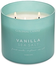 Fragrances, Perfumes, Cosmetics Scented Candle with Three Wicks - Colonial Candle Scented With Three Wicks Vanilla Sea Salt