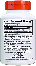 Dietary Supplement "Astaxanthin", 6 mg - Doctor's Best Astaxanthin with AstaReal — photo N2