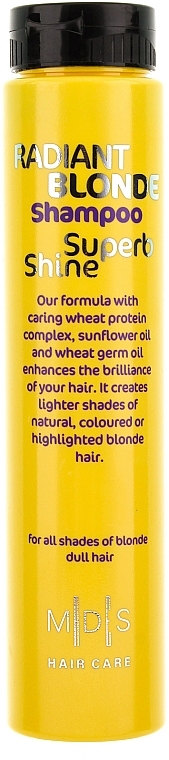 Shampoo 'Star Shine. Shining Blonde' - Mades Cosmetics Radiant Blonde Superb Shine Shampoo — photo N1