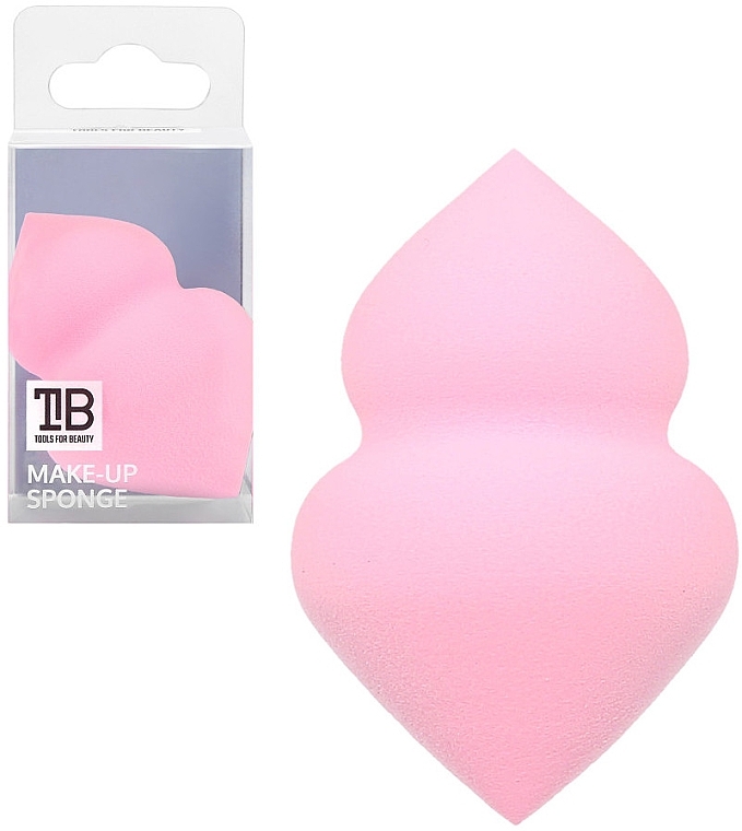 Makeup Sponge, light pink - Tools For Beauty Multipourpose Makeup Sponge Light Pink — photo N1