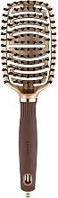 Fragrances, Perfumes, Cosmetics Hair Brush - Olivia Garden Expert Care Flex Boar Bristles Gold Brown