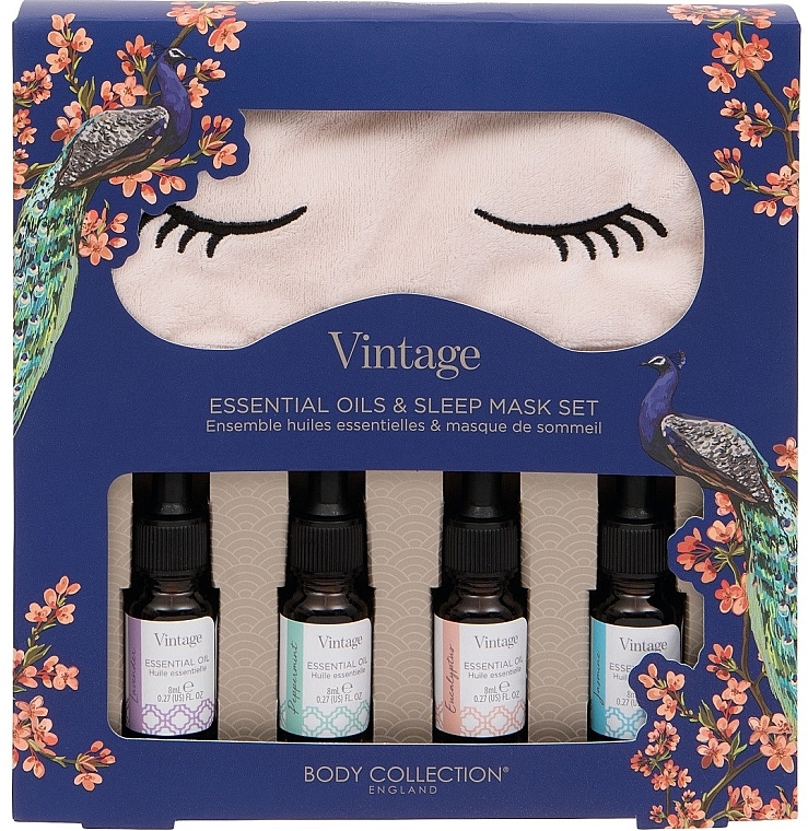 Set, 5 products - Technic Cosmetics Vintage Essential Oils & Sleep Mask Set — photo N1