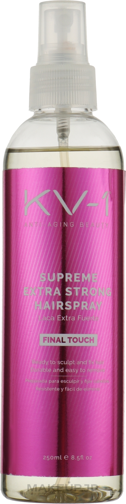 Extra-Strong Hold Hair Spray - KV-1 Final Touch Supreme Extra Strong Hairspray — photo 250 ml