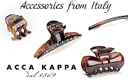 Claw Clip, black, medium - Acca Kappa Hair Clips — photo N2