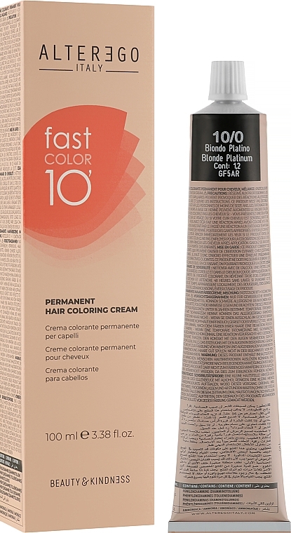 Hair Cream Color - Alter Ego Fast Color 10 — photo N1