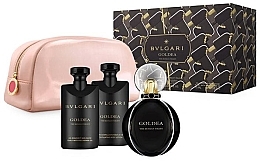 Fragrances, Perfumes, Cosmetics Bvlgari Goldea The Roman Night - Set (edp/75ml + b/l/75ml + s/g/75ml + pouch)