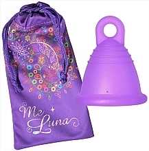 Fragrances, Perfumes, Cosmetics Menstrual Cup with Ball Handle, XL-size, purple - MeLuna Classic Menstrual Cup