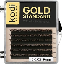 Fragrances, Perfumes, Cosmetics Gold Standard B 0.05 False Eyelashes (6 rows: 9 mm) - Kodi Professional