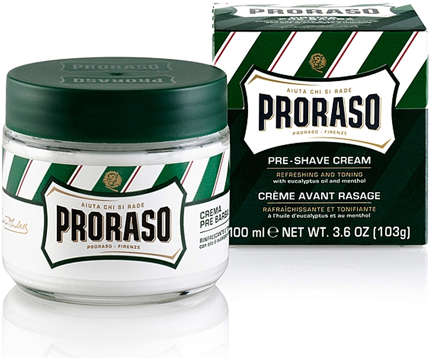 Cream with Menthol and Eucalyptus - Proraso Pre-Shave Cream — photo N5