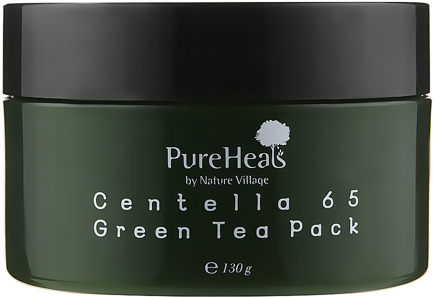 Repairing Mask with Centella Extract and Green Tea - PureHeal's Centella 65 Green Tea Pack — photo N1