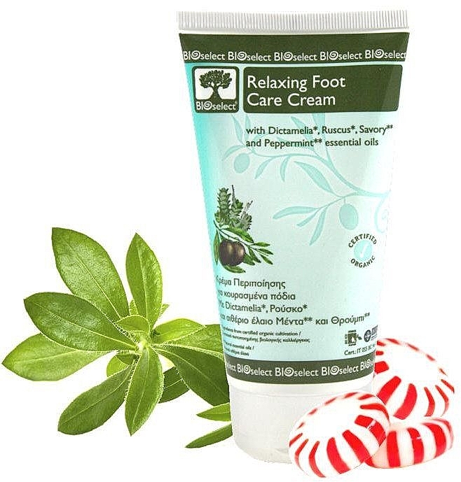 Relaxing Dictamelia & Mint Foot Cream - BIOselect Relaxing Foot Care Cream — photo N1