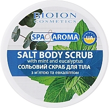 Fragrances, Perfumes, Cosmetics Mint & Eucalyptus Salt Body Scrub - Bioton Cosmetics Spa & Aroma