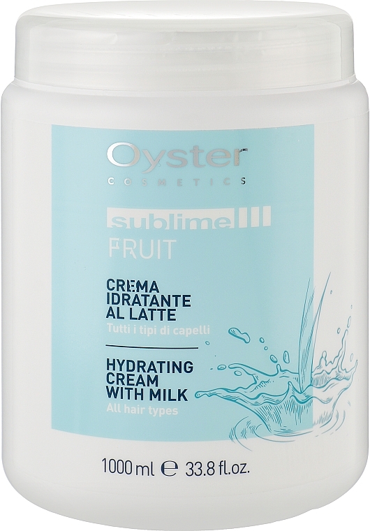 Moisturising Hair Mask with Milk Proteins - Oyster Cosmetics Sublime Fruit Hydrating Cream Whith Milk — photo N1