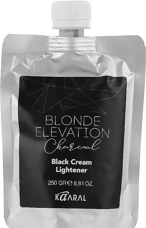 Black Coal Lightening Hair Shampoo - Kaaral Blonde Elevation Charcoal Black Cream Lightener (doy-pack)  — photo N1
