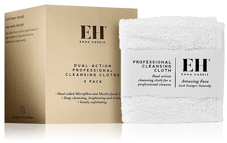 Muslin Cloths - Emma Hardie Skincare Dual Action Cleansing Cloths — photo N1